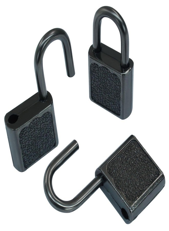 Litoexpe 10 Pcs Mini Cute Diary Padlock Tiny Small Luggage Locks with Keys, Small Metal Padlock Solid Luggage for Jewelry Boxes Decor (Black) - Image 5